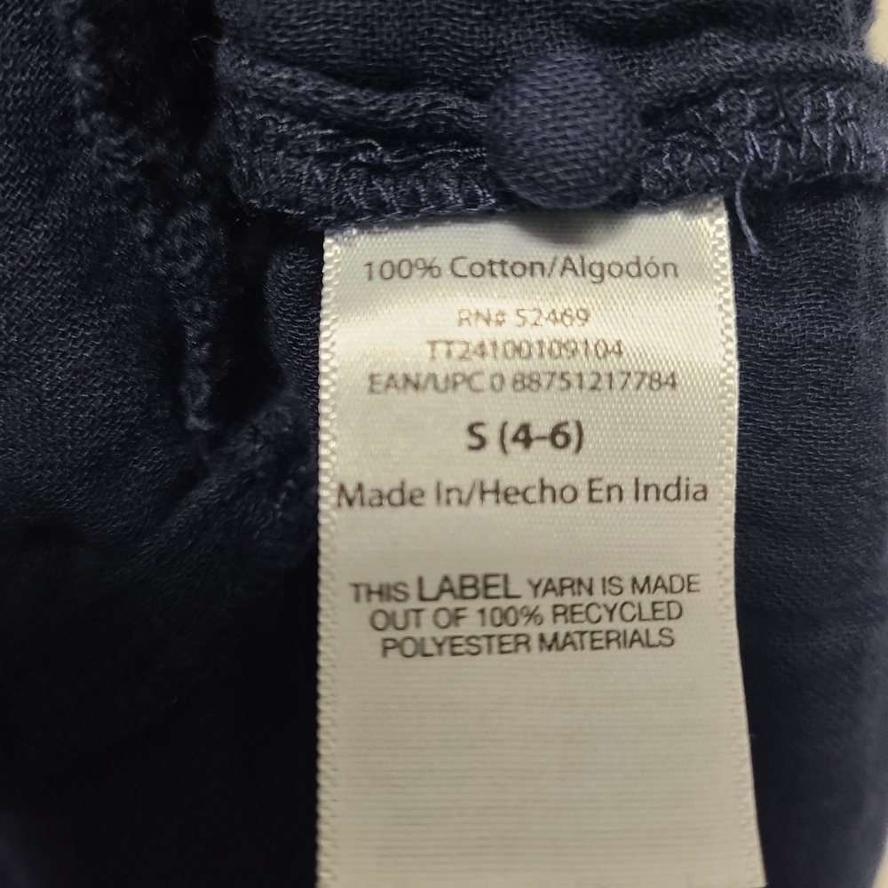 Time and Tru Deep Blue Cotton‎ Midi Tiered Dress NWT - Picture 11 of 16